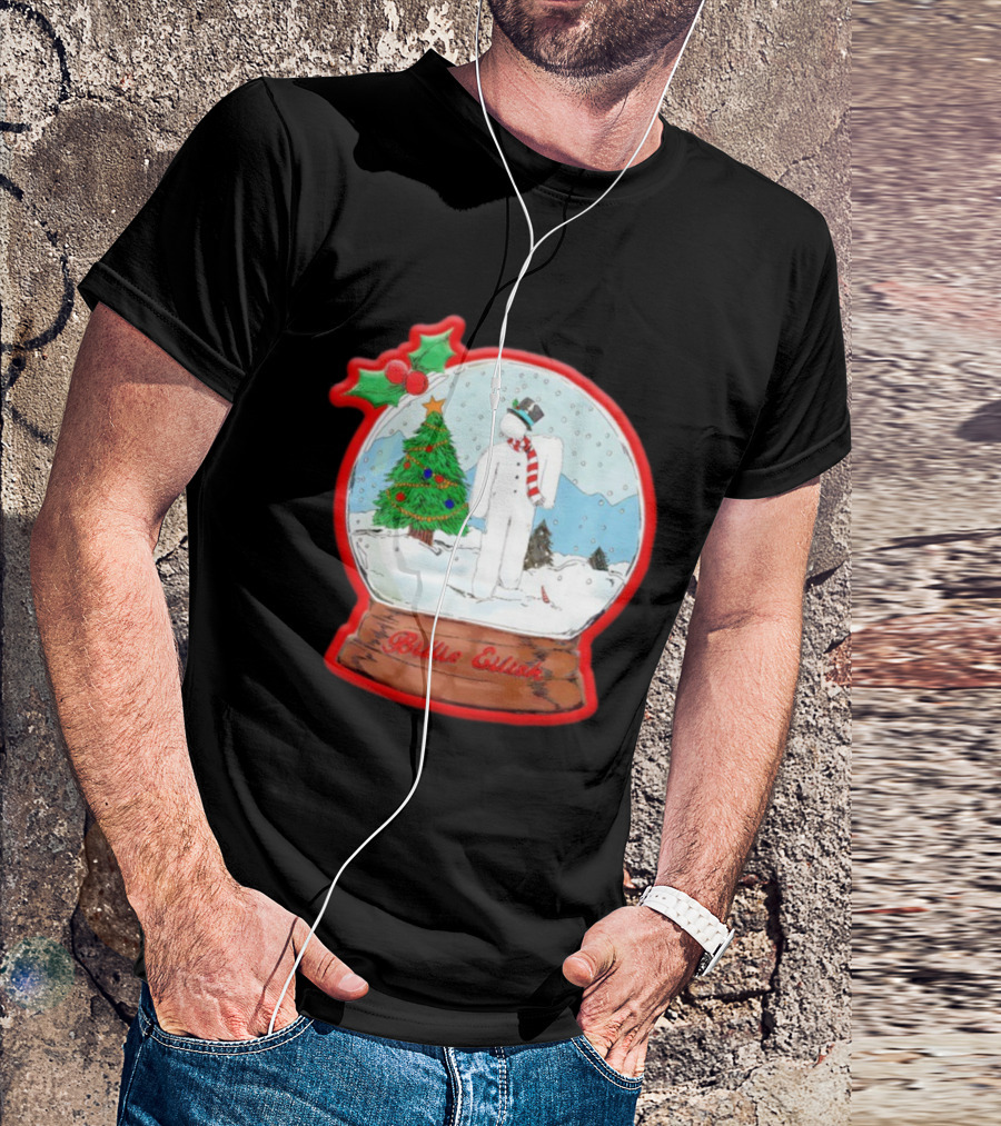 Billie Eilish Blohsh Christmas Snowglobe Ornament T-Shirt