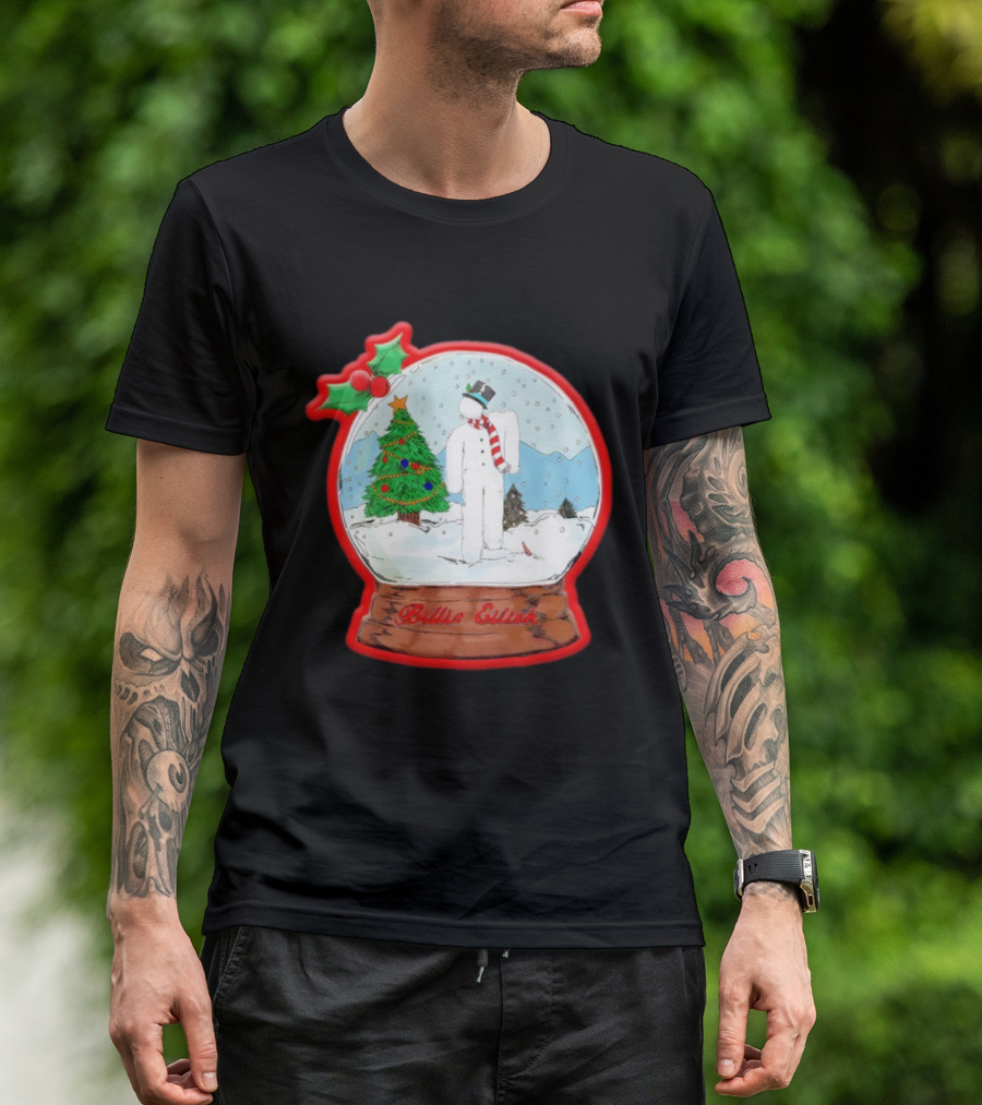 Billie Eilish Blohsh Christmas Snowglobe Ornament T-Shirt