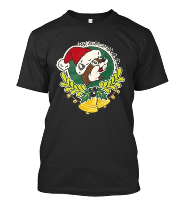 Buc-ee's Christmas 2025 Jingle All The Way Santa Beaver Holiday Cheer T-Shirt
