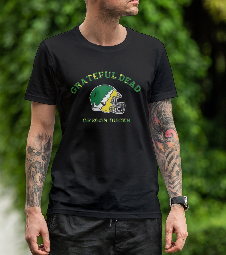 Grateful Dead Oregon Ducks Helmet Collaboration T-Shirt