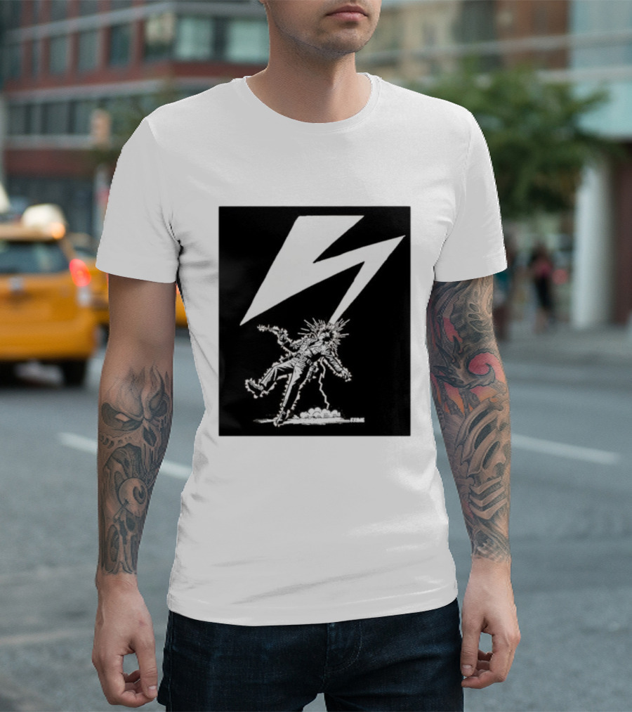Krime Babylon Lightning Bolt Struck Punk Figures Compilation T-Shirt