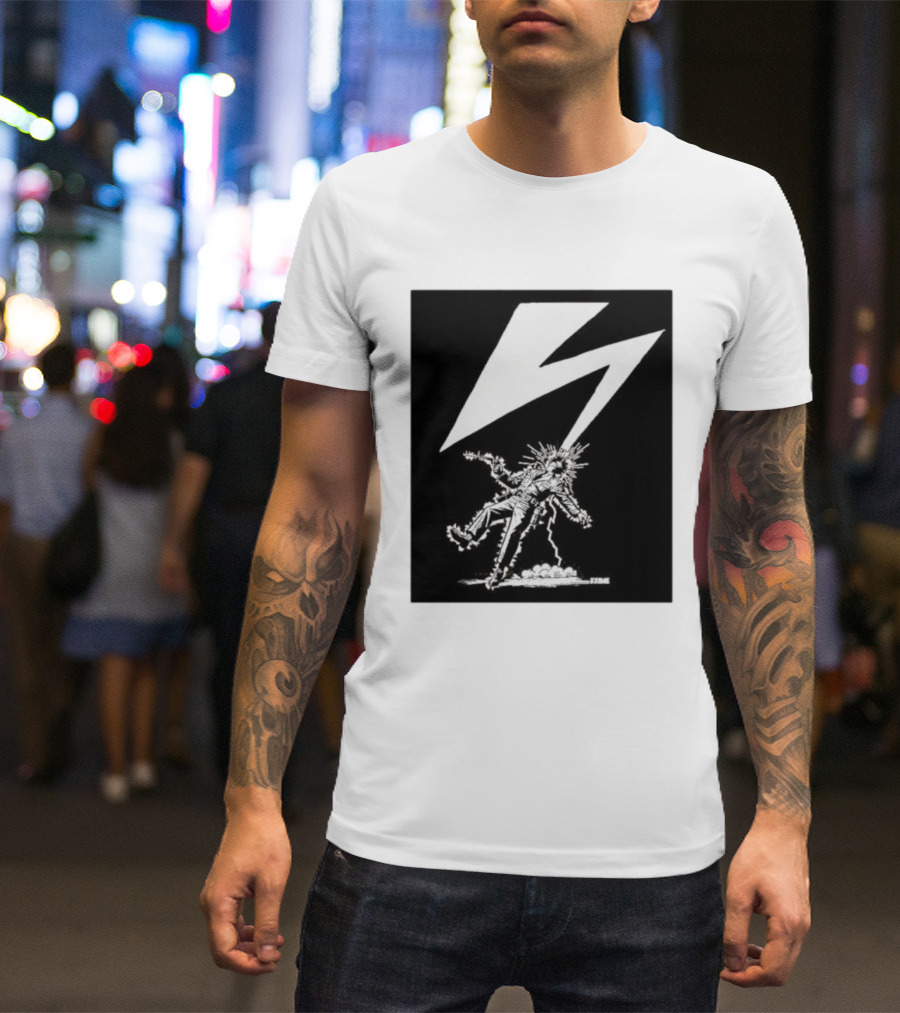 Krime Babylon Lightning Bolt Struck Punk Figures Compilation T-Shirt