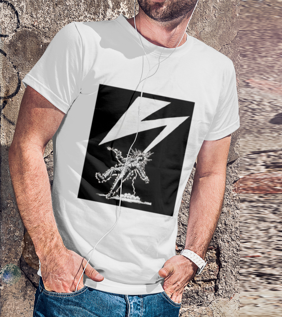 Krime Babylon Lightning Bolt Struck Punk Figures Compilation T-Shirt