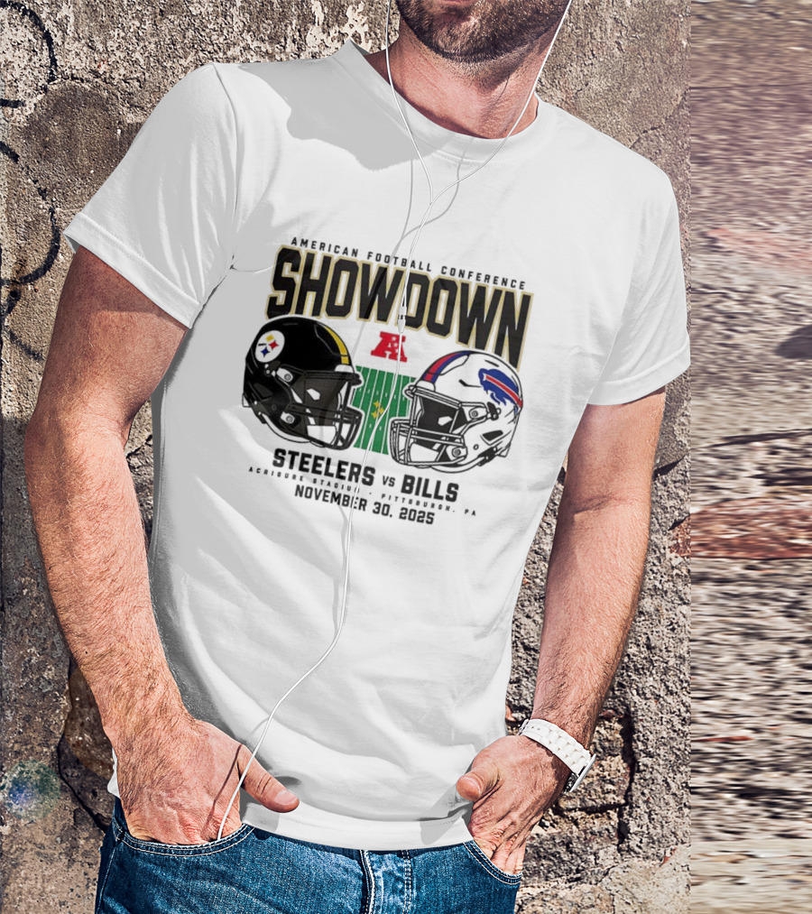 Steelers Vs Bills NFL Showdown November 30 2025 T-Shirt