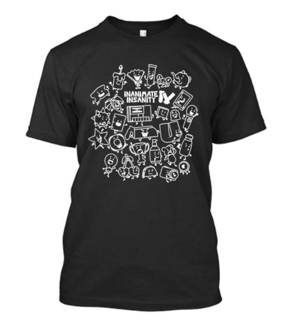 Inanimate Insanity Black White Creator Characters Ink Matching T-Shirt