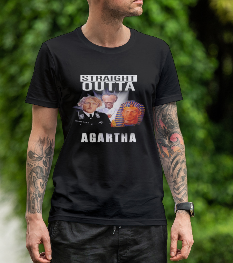 Straight Outta Agartha Logan Paul KSI White Egyptian Pharaoh T-Shirt