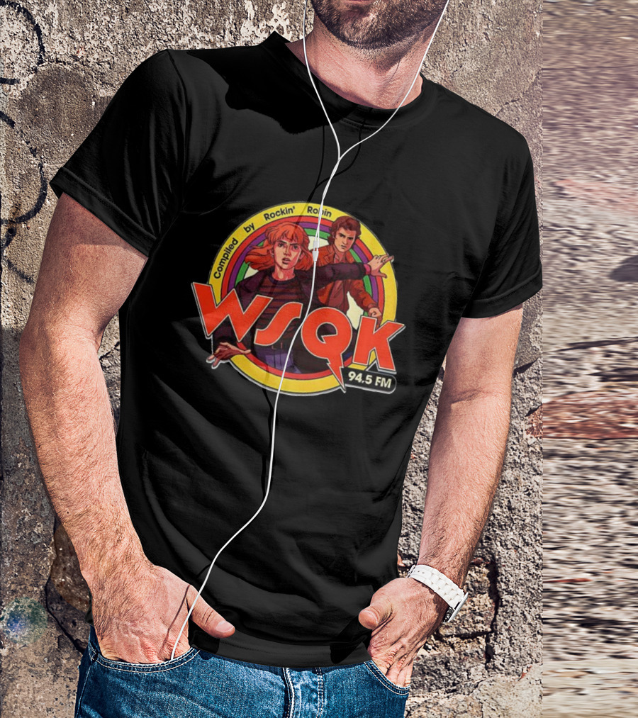 WSQK 94.5 FM Compiled By Rockin’ Robin Retro Style T-Shirt