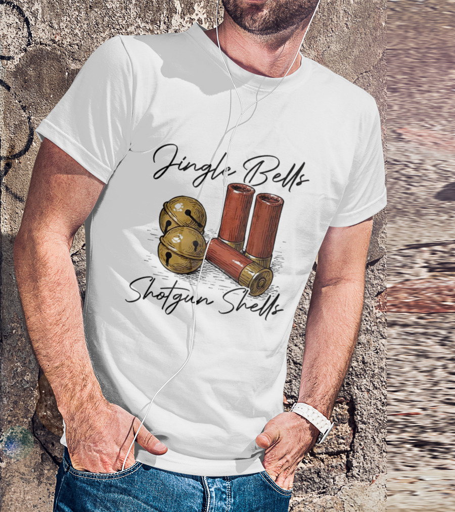 Jingle Bells Shotgun Shells Christmas T-Shirt
