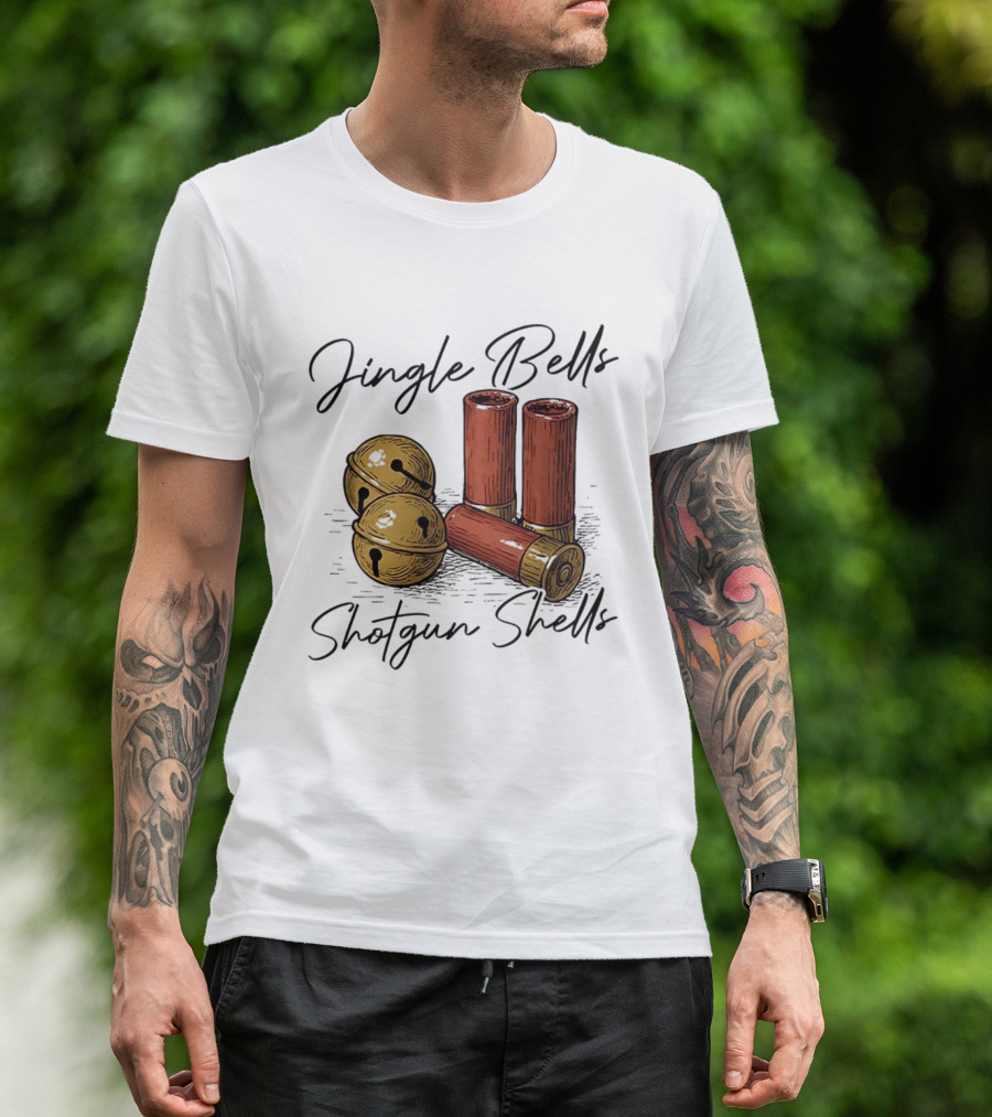 Jingle Bells Shotgun Shells Christmas T-Shirt