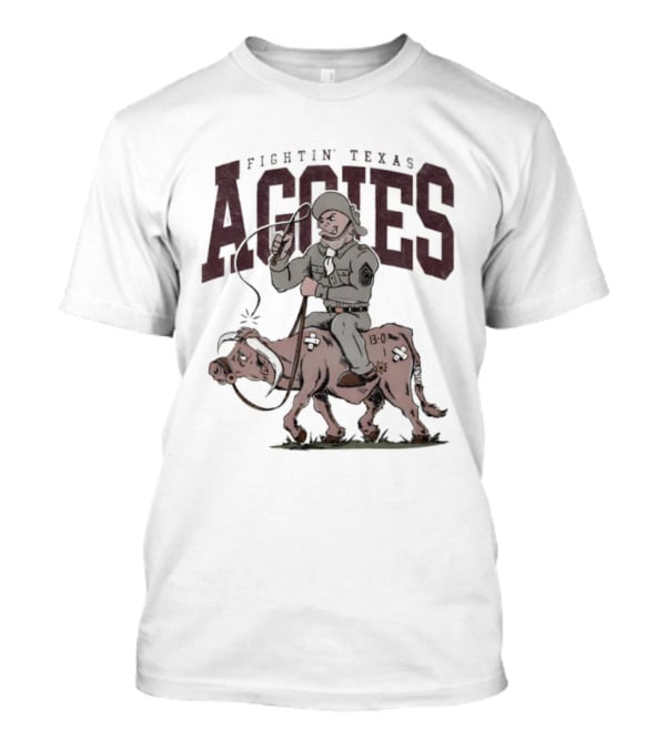 Fightin’ Texas Aggies Riding Mascot Sarge T.u. T-Shirt