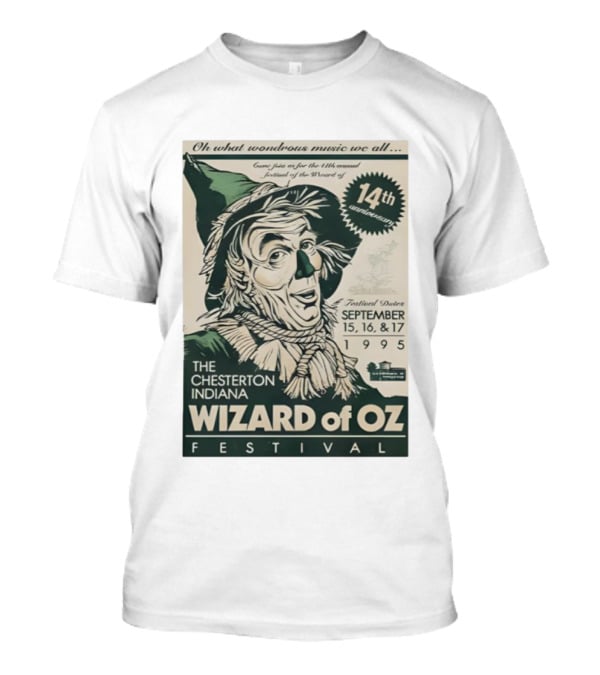 The Chesterton Indiana Wizard Of Oz Festival 14th Annual 1995 September 15 16 17 Flyer T-Shirt
