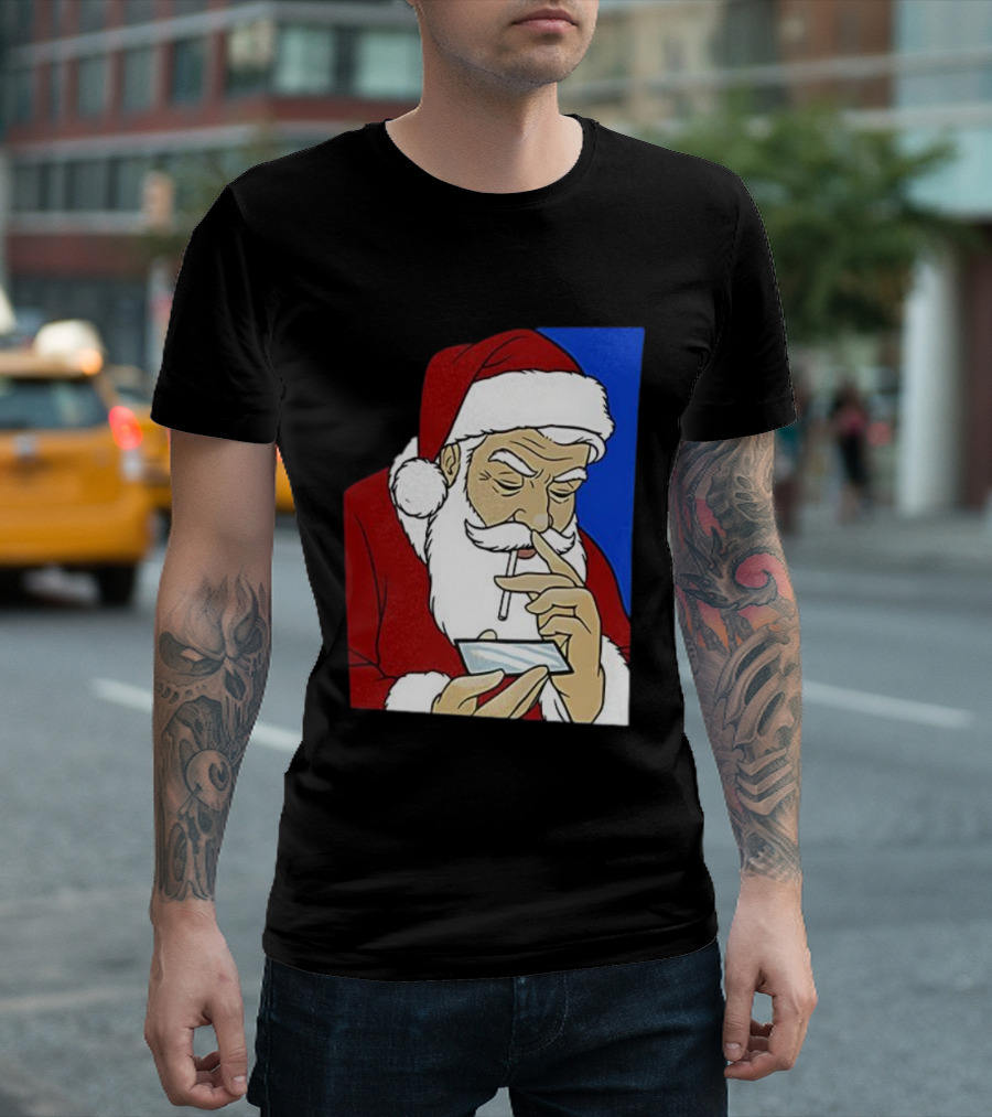 Coke Santa Naughty List Christmas Meme T-Shirt