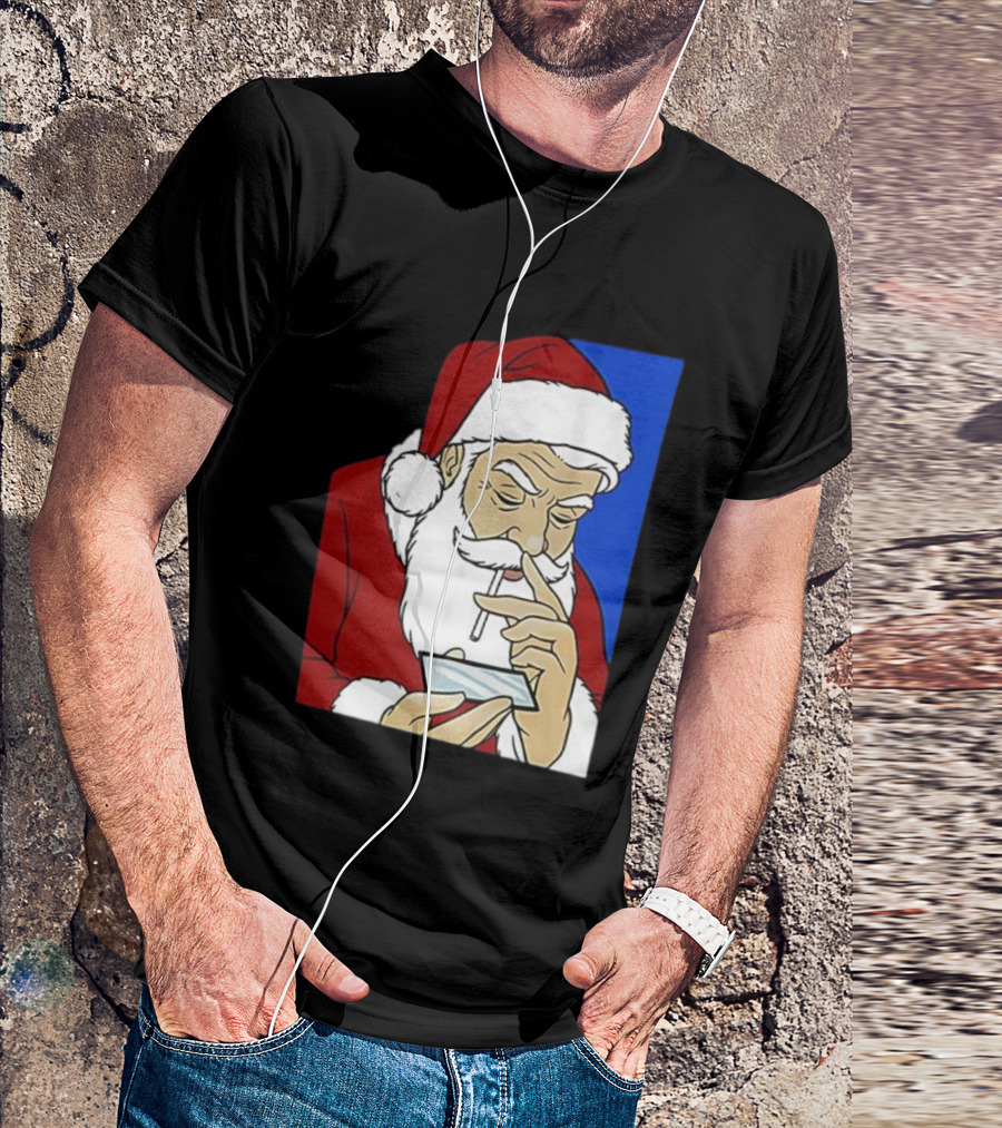 Coke Santa Naughty List Christmas Meme T-Shirt