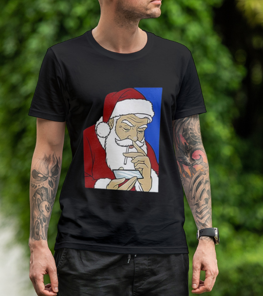Coke Santa Naughty List Christmas Meme T-Shirt