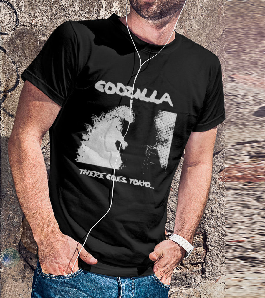 Godzilla There Goes Tokyo Retro Style Vintage Design T-Shirt