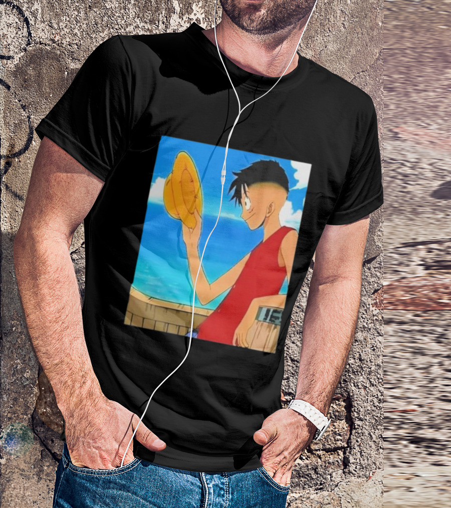 Monkey D Luffy Unique Haircut Straw Hat Pirate Style T-Shirt