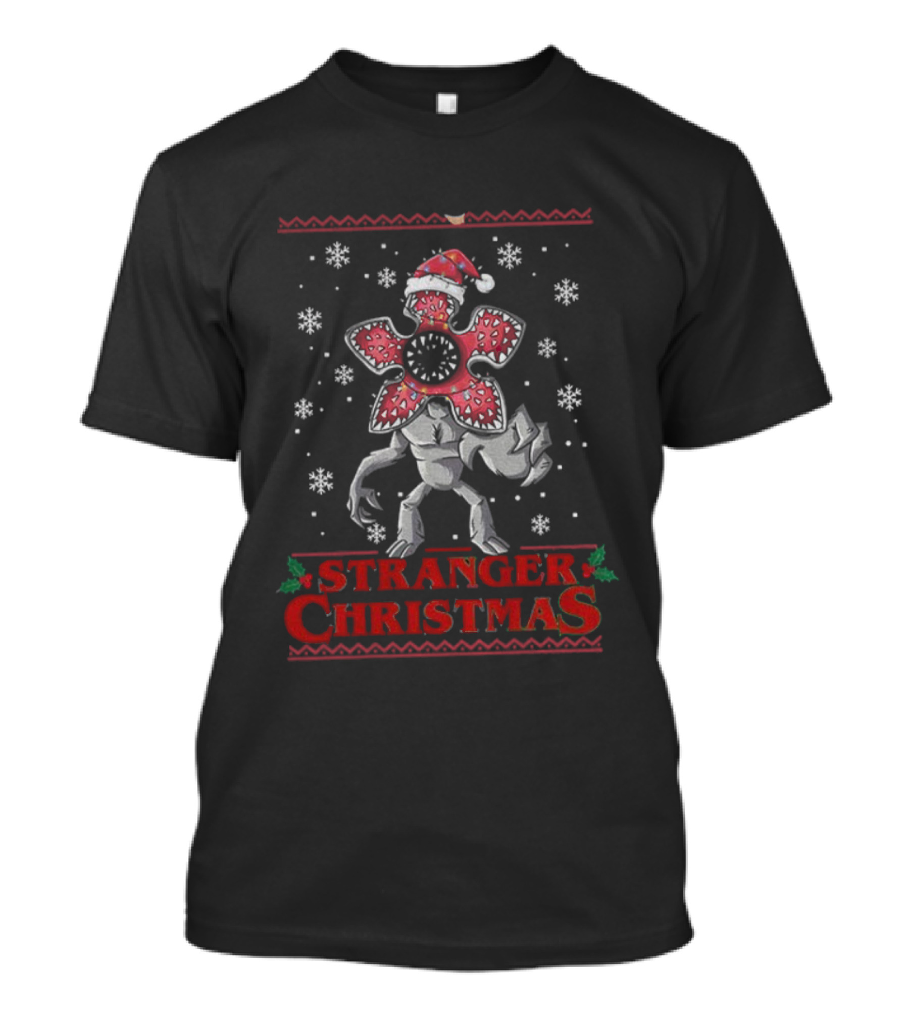 Stranger Christmas Monster From Upside Down Ugly Christmas Family T-Shirt