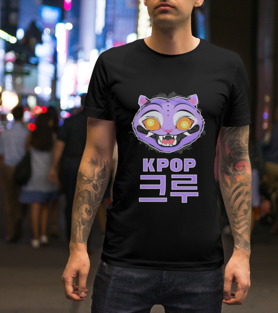 KPOP Krewe Derpy Tiger Demon Hunters T-Shirt