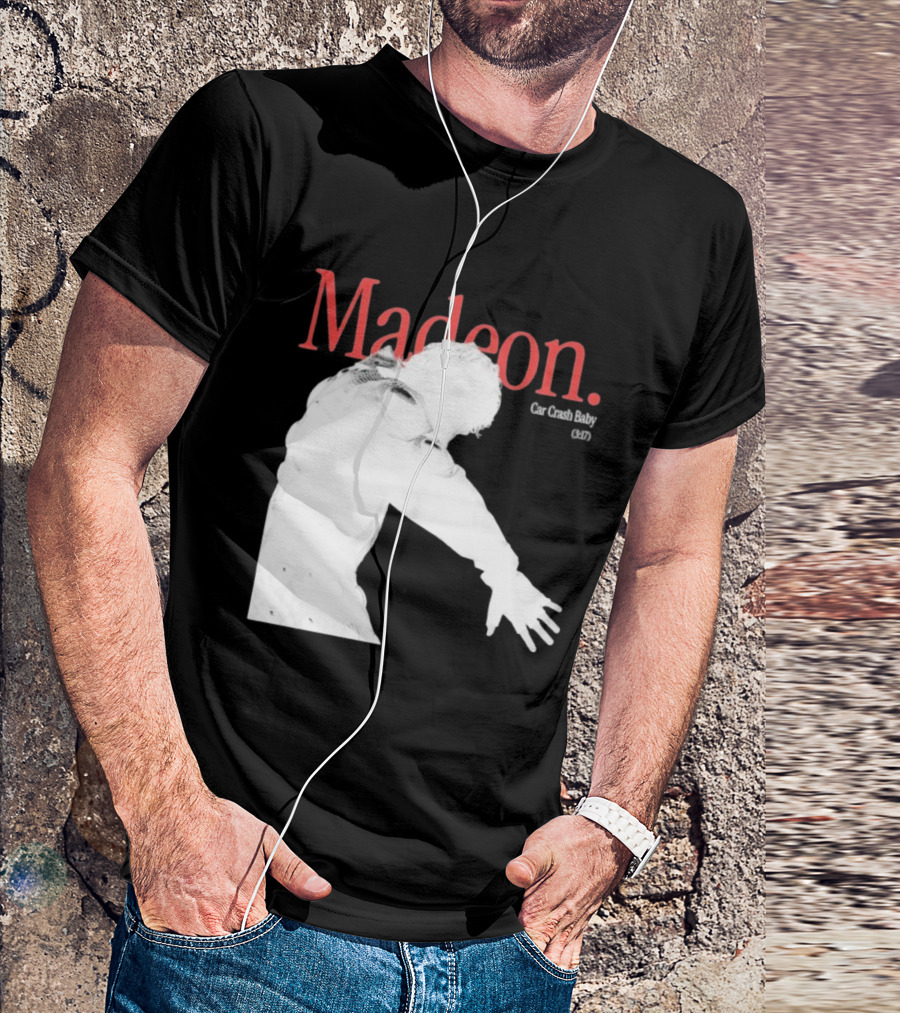 Madeon Car Crash Baby 607 White Silhouette T-Shirt