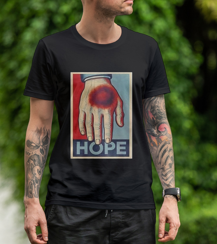 Donald Trump Bruised Hand Hope Style Artwork T-Shirt