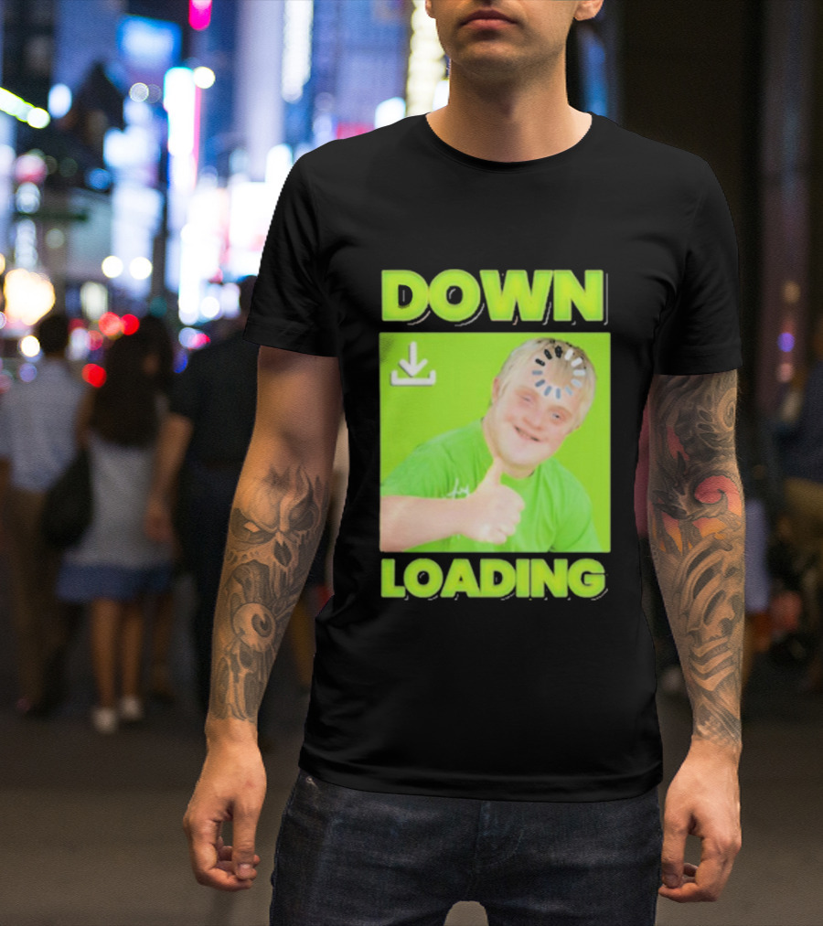 DOWN LOADING Thumb Up Icon Loading Symbol T-Shirt