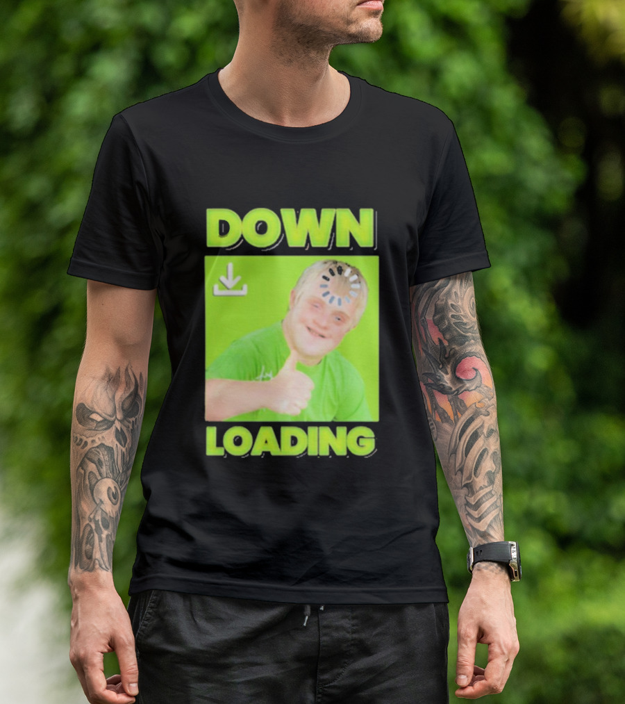 DOWN LOADING Thumb Up Icon Loading Symbol T-Shirt