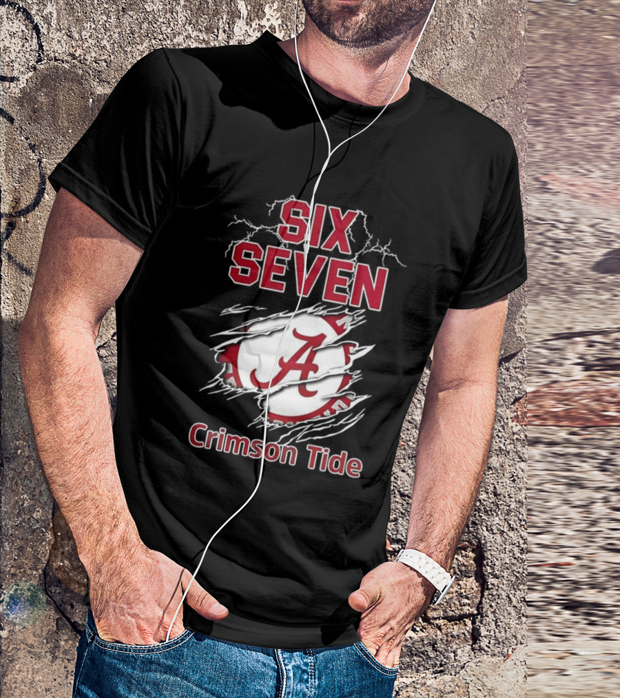 Six Seven Crimson Tide Inspo T-Shirt