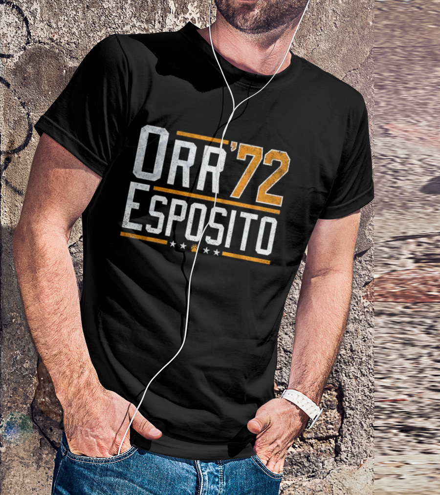 Orr '72 Esposito Retro Sports Fan Tribute T-Shirt