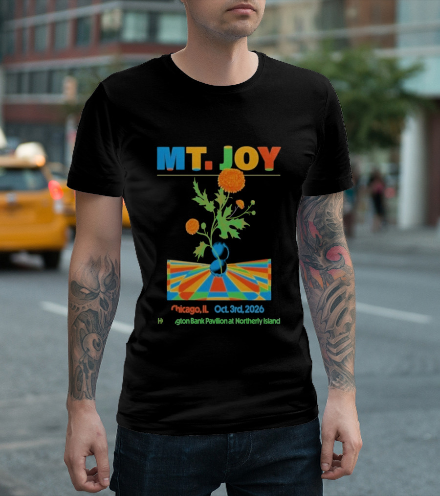 MT. JOY Chicago IL Oct 3 2026 Huntington Bank Pavilion Northerly Island T-Shirt