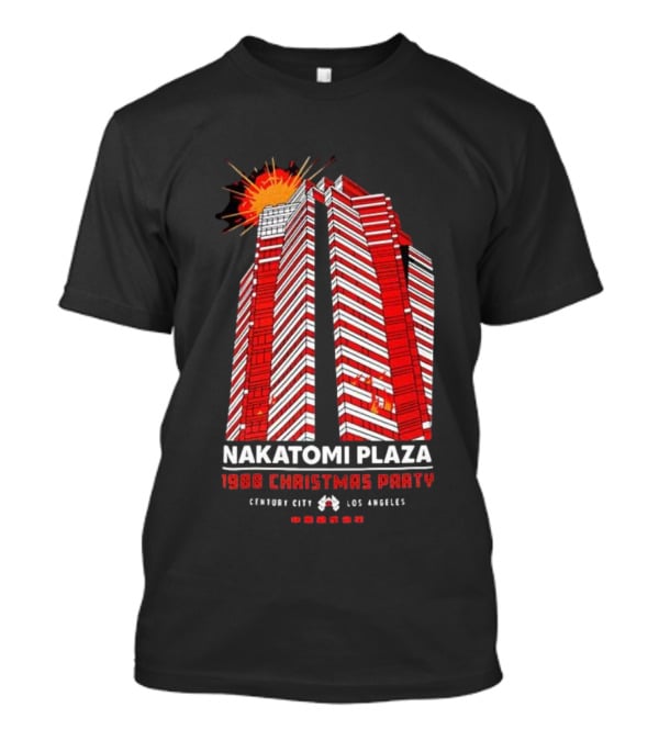 Nakatomi Plaza 1988 Christmas Party Die Hard Century City Los Angeles Explosion Scene T-Shirt