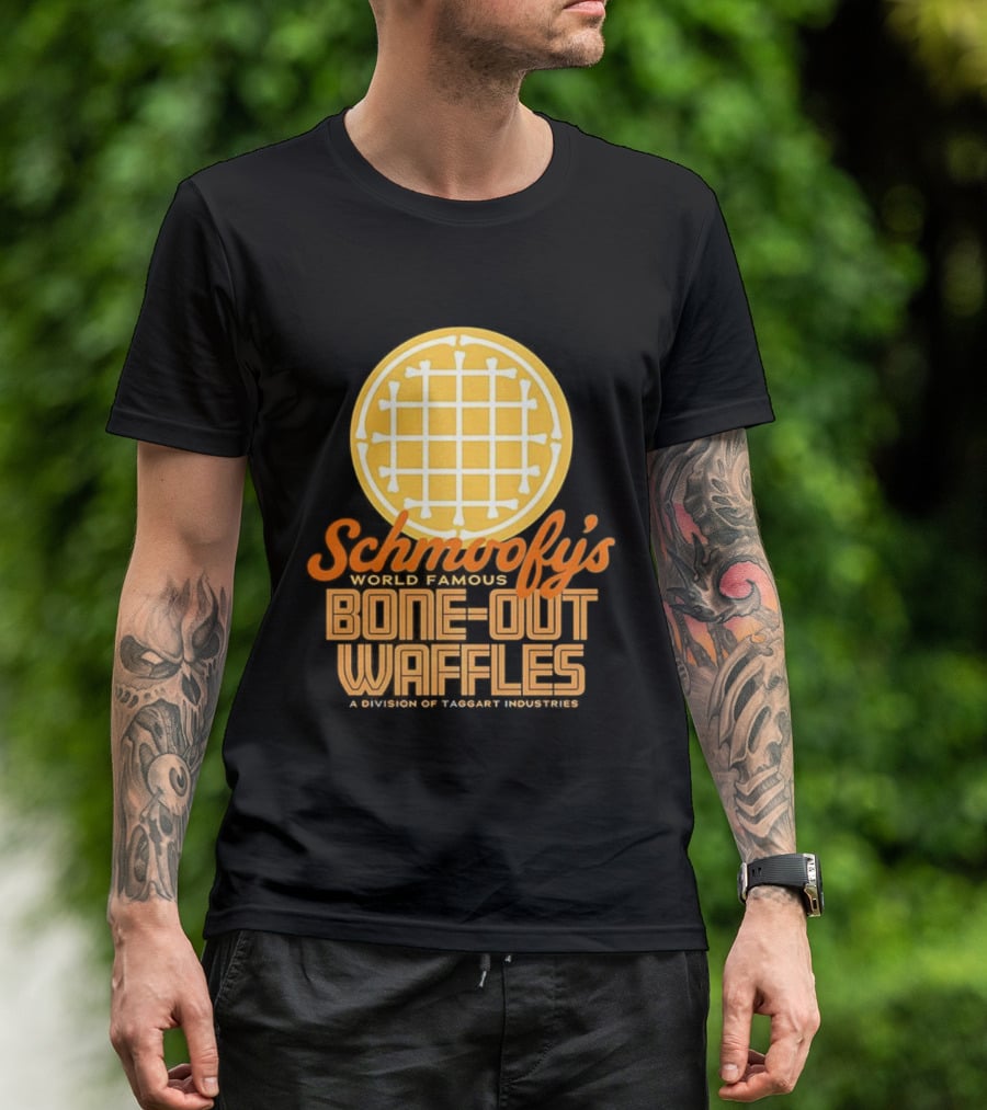 Schmoofy’s World Famous Bone-Out Waffles Exclusively At Specific Locale T-Shirt