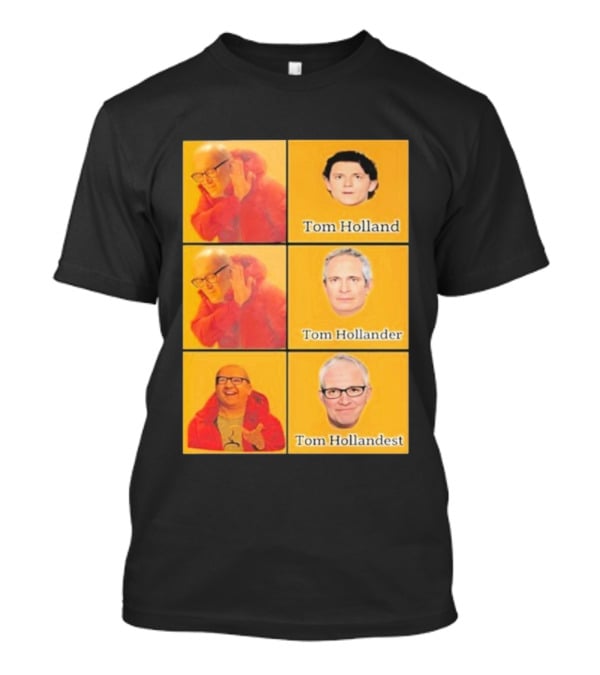 Tom Holland Tom Hollander Tom Hollandest Face Grid T-Shirt