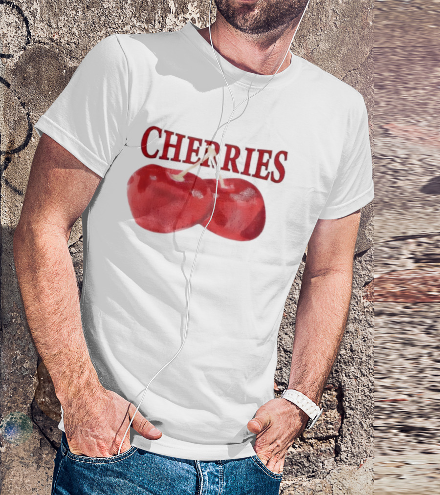 Cherry Daddy Issues Cherries Double Fruit Image T-Shirt