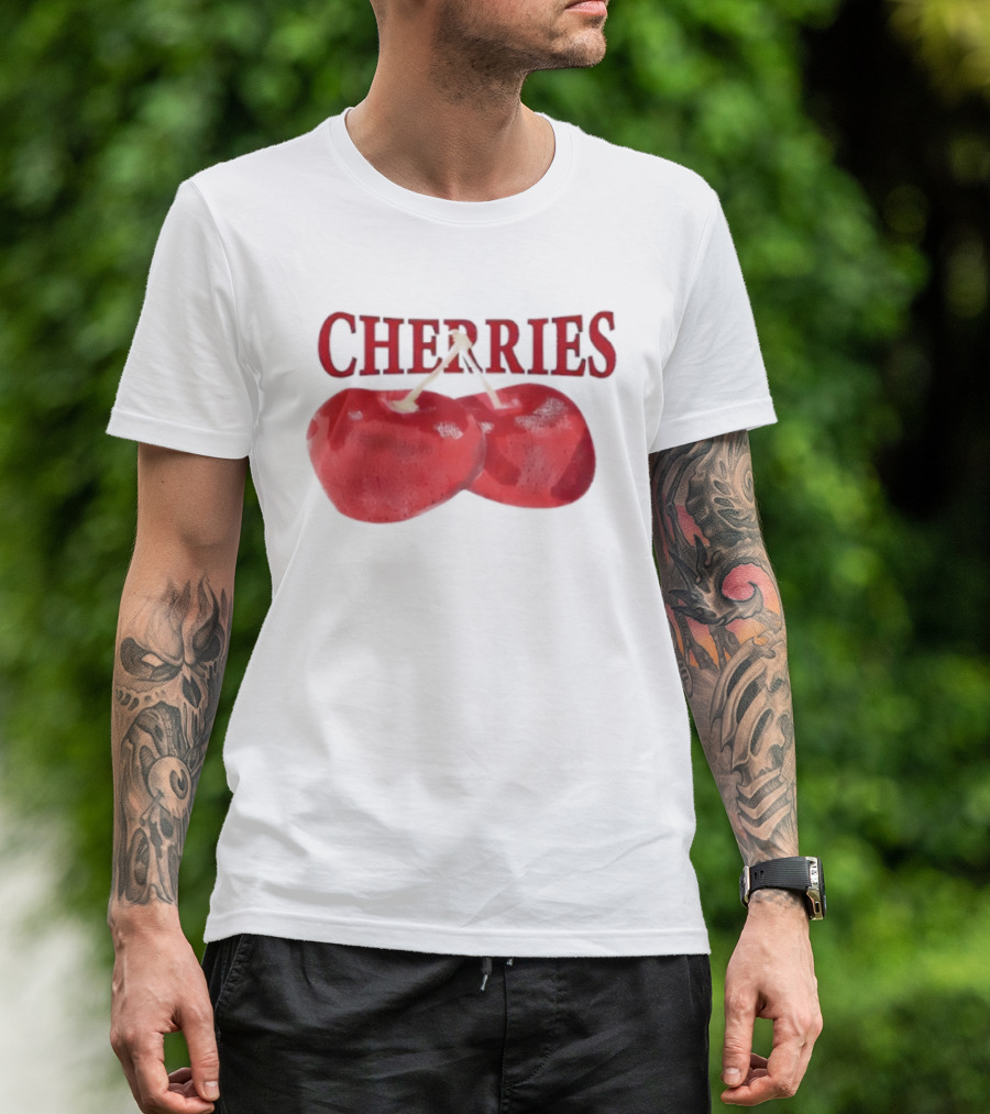 Cherry Daddy Issues Cherries Double Fruit Image T-Shirt