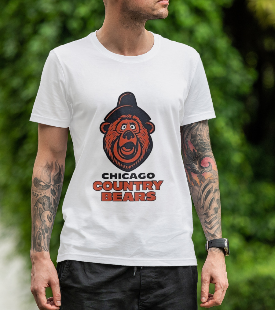 Chicago Country Bears Vintage Inspired Sports Logo T-Shirt