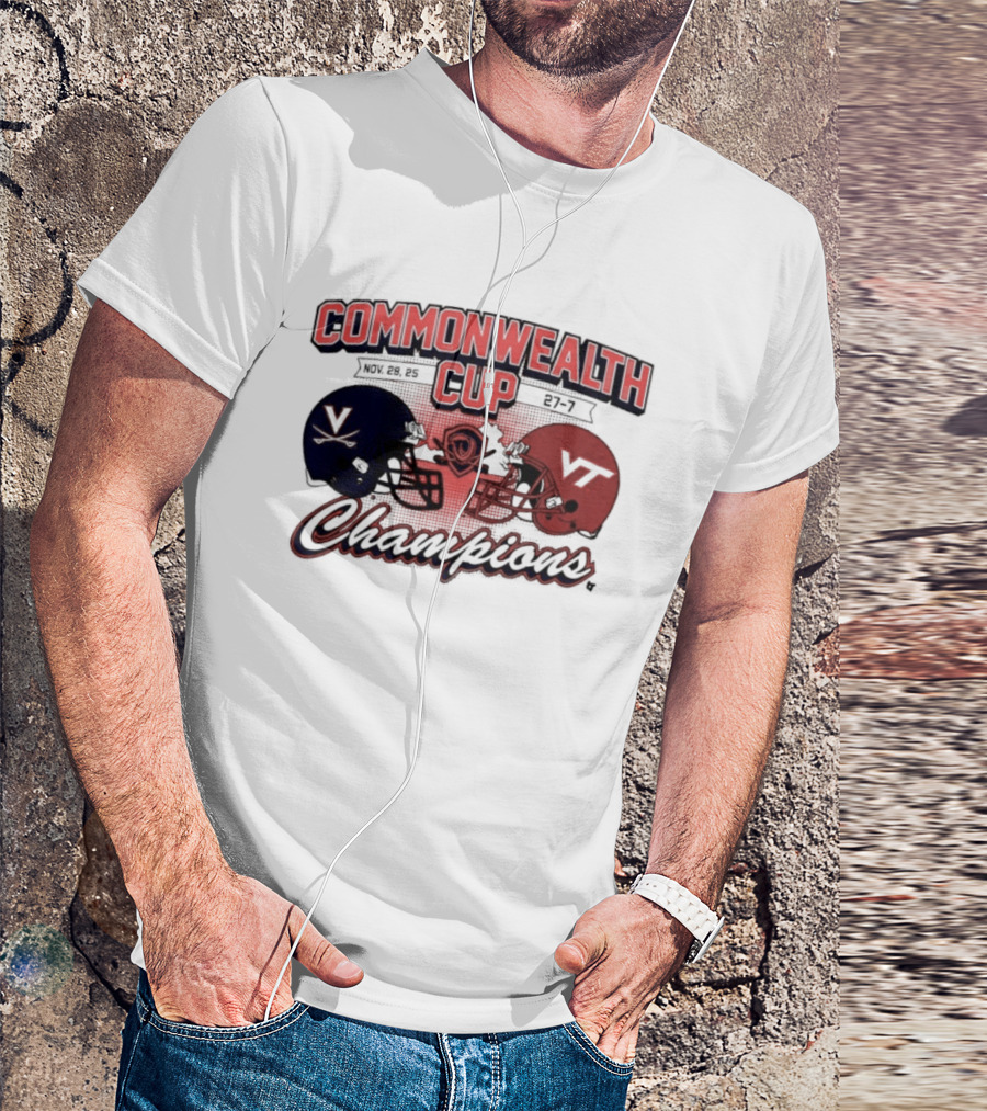 Commonwealth Cup Champions Virginia Cavaliers Vs Virginia Tech Hokies T-Shirt