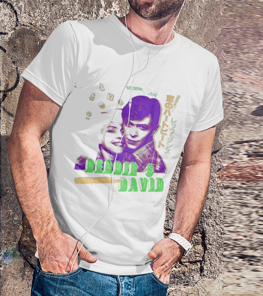 MODERN LOVE DEBBIE DAVID BOWIE JAPANESE TEXT T-Shirt