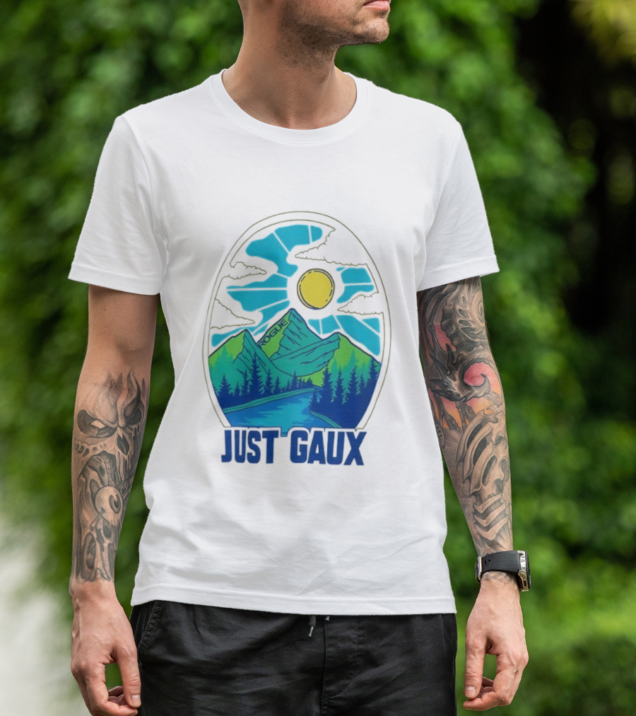Just Gaux Margaux Alvarez Vintage Rogue Mountain Sun Art T-Shirt