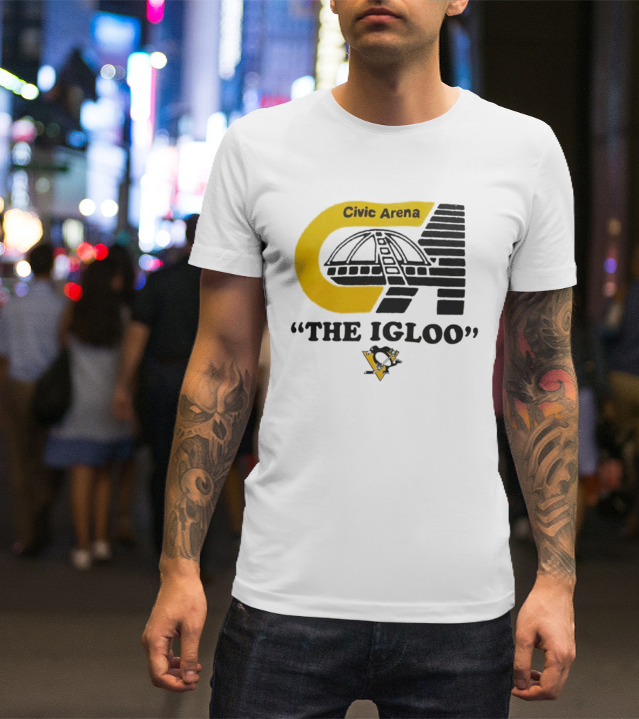 Civic Arena The Igloo Pittsburgh Penguins Retro Style T-Shirt