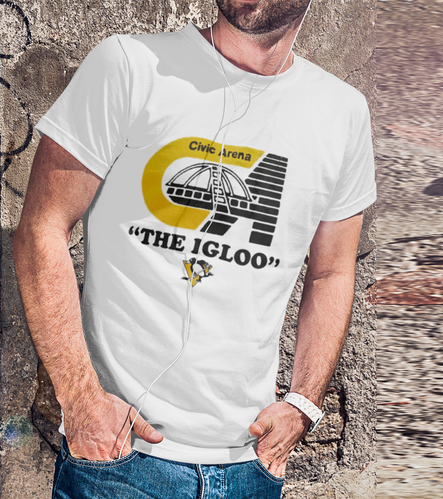 Civic Arena The Igloo Pittsburgh Penguins Retro Style T-Shirt