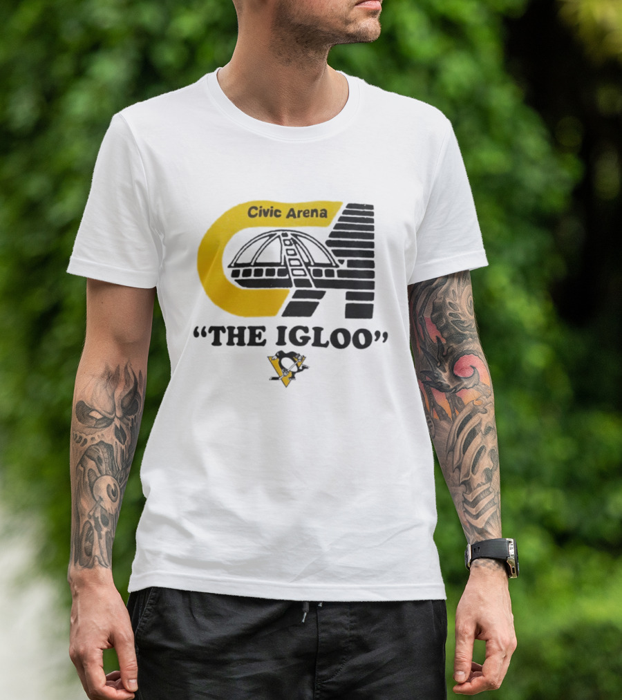 Civic Arena The Igloo Pittsburgh Penguins Retro Style T-Shirt