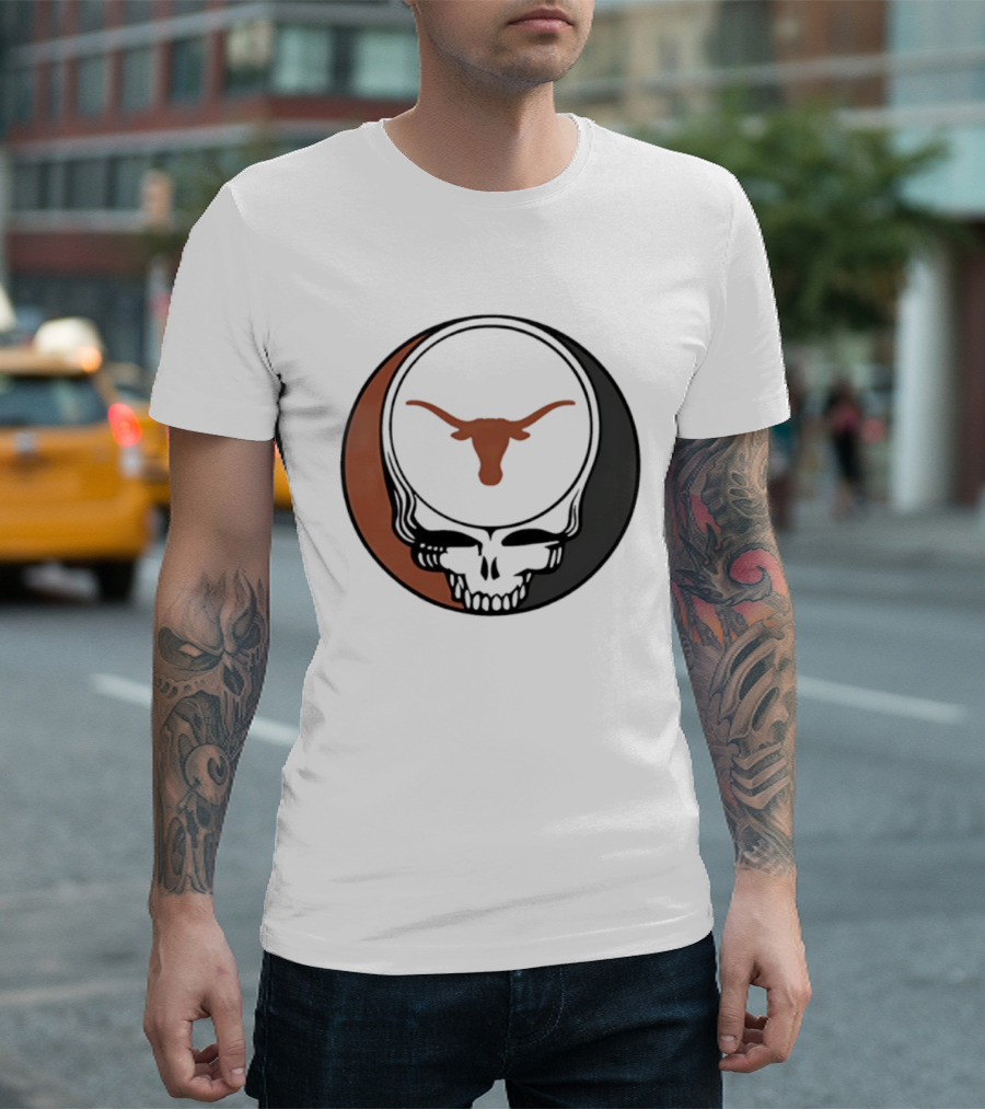 University of Texas Longhorns Grateful Dead Skull Emblem T-Shirt