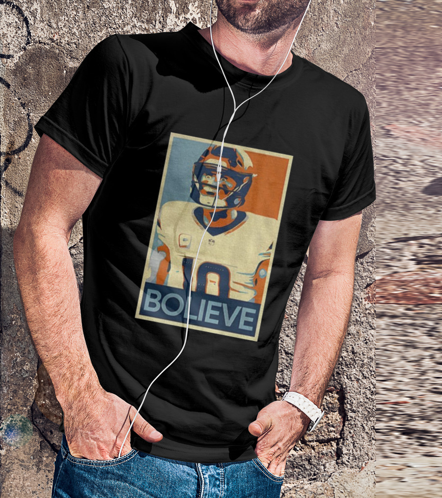 Bo Nix Bolieve Broncos Hope Retro Style T-Shirt