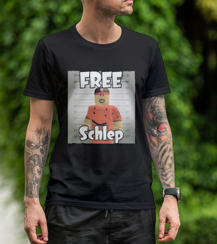 Free Schlep Roblox Shot Character T-Shirt
