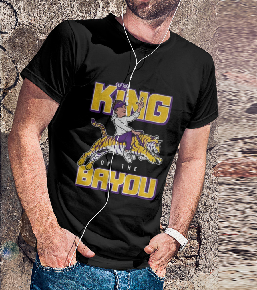 King Of The Bayou LSU Tigers Football 2025 T-Shirt