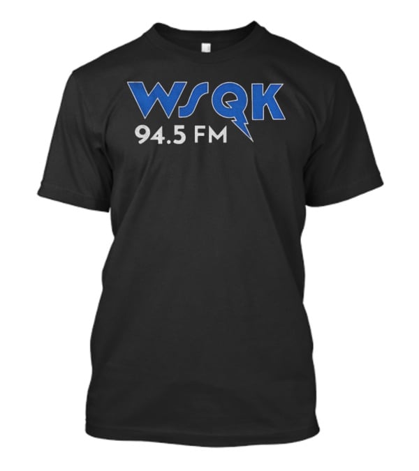 WSQK 94.5 FM Stranger Things Radio Station Lightning Bolt Logo T-Shirt