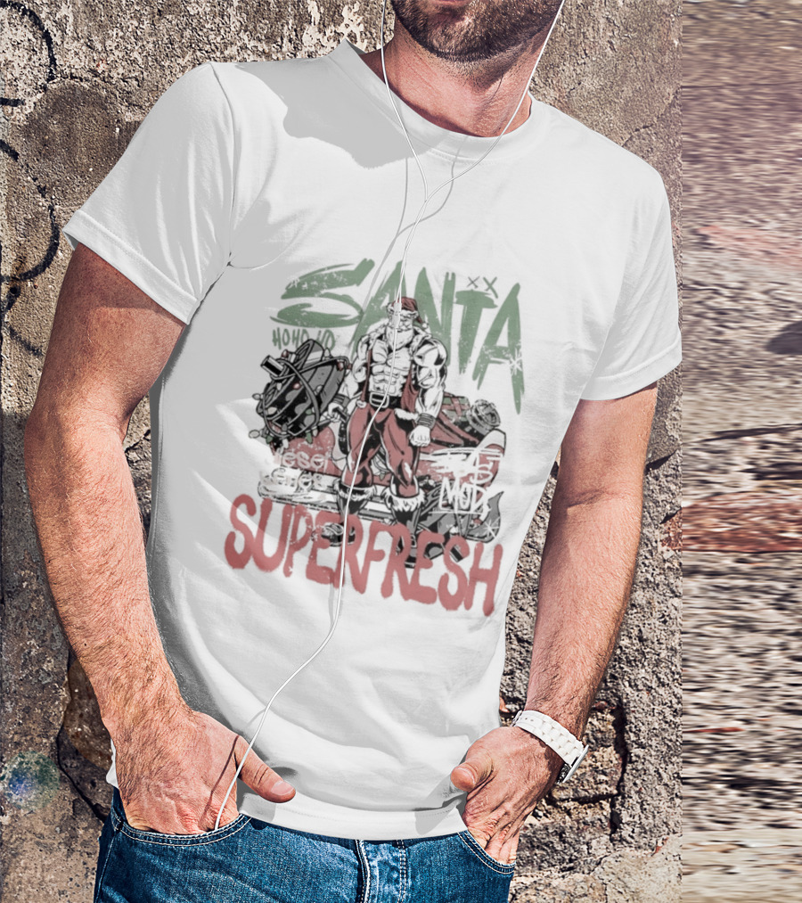 Santa Superfresh Ho Ho Ho Beast Mode T-Shirt
