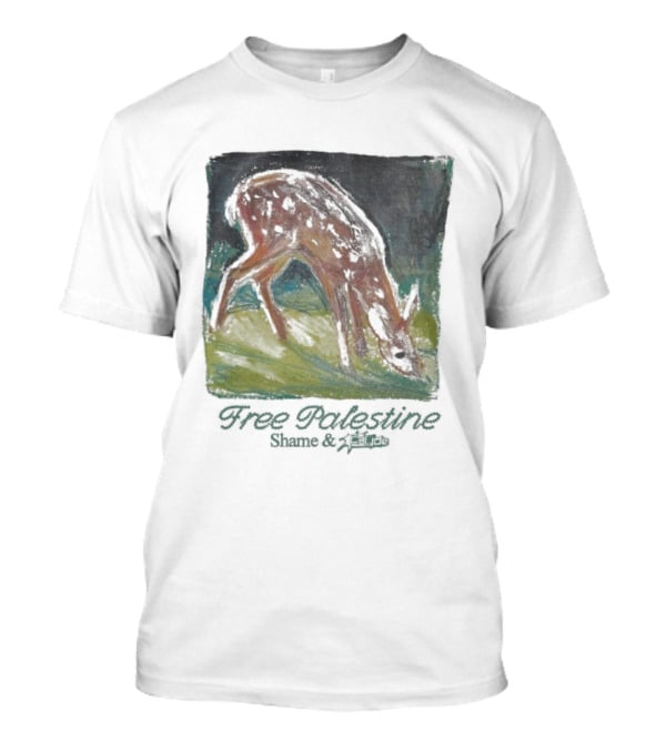 Free Palestine Shame Refugees Deer T-Shirt