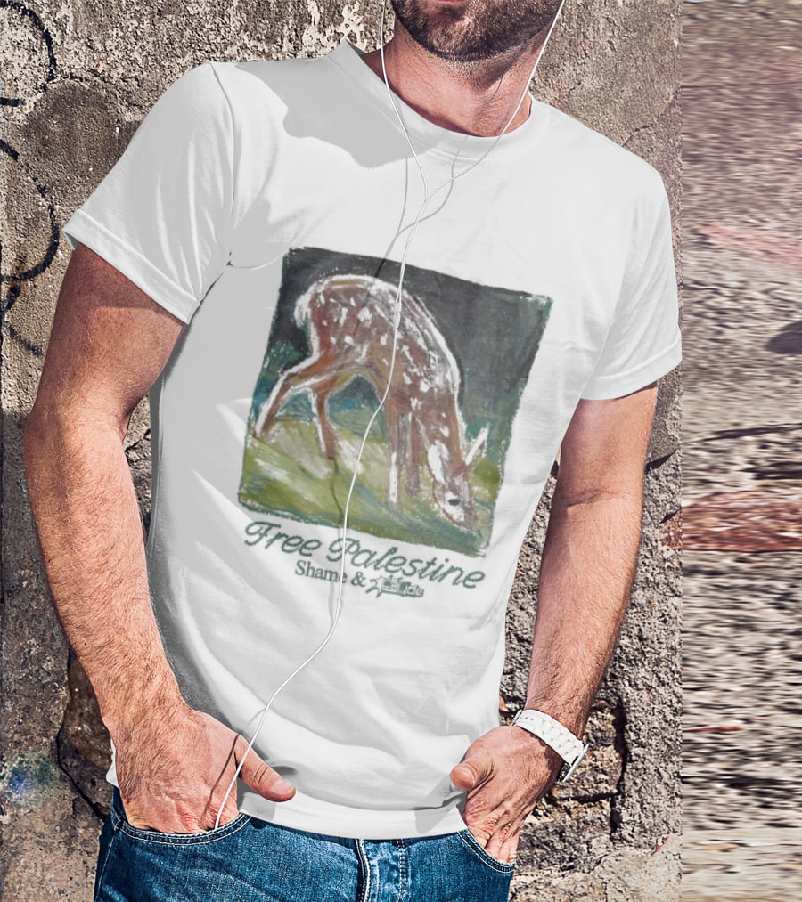 Free Palestine Shame Refugees Deer T-Shirt