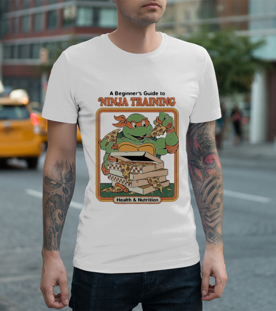 A Beginner’s Guide To Ninja Training Pizza Eating Health And Nutrition T-Shirt